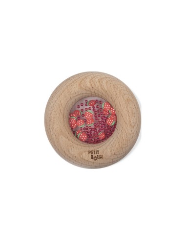 Sonajero Donut Sensorial Fresas Petit Boum