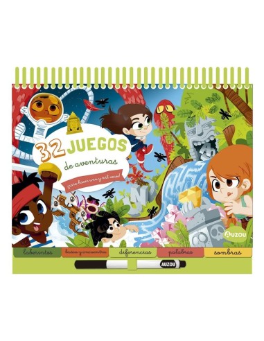 Busca y encuentra. 32 juegos de aventuras para hacer una y mil veces. Bloc con anillas