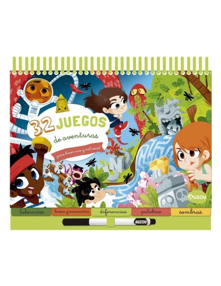 Busca y encuentra. 32 juegos de aventuras para hacer una y mil veces. Bloc con anillas
