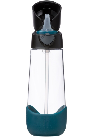 Botella de tritán con pajita 600ml - Night Vision