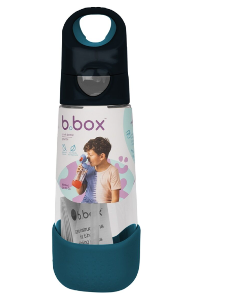 Botella de tritán con pajita 600ml - Night Vision