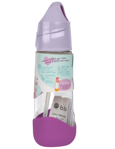 Botella de tritán con pajita 600ml - Sugar Plum