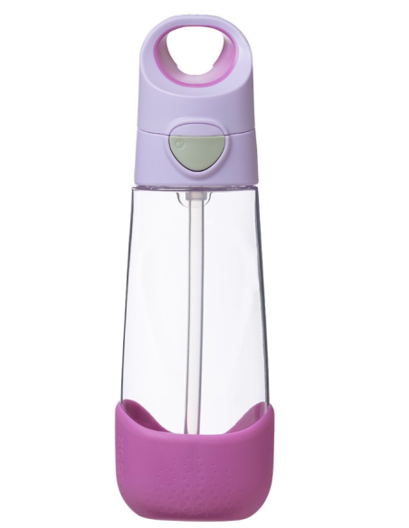 Botella de tritán con pajita 600ml - Sugar Plum