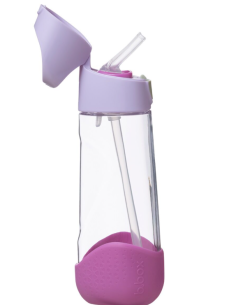 Botella de tritán con pajita 600ml - Sugar Plum