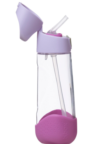 Botella de tritán con pajita 600ml - Sugar Plum
