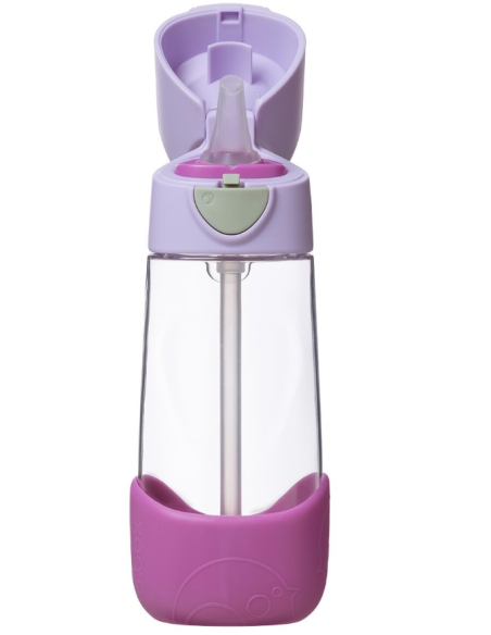 Botella de tritán con pajita 450ml - Sugar Plum