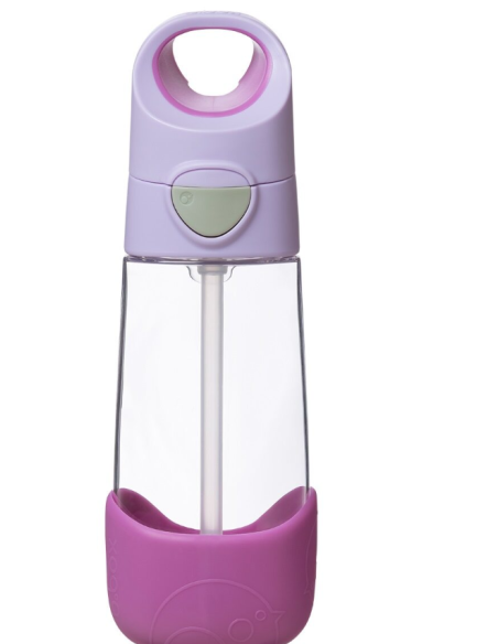 Botella de tritán con pajita 450ml - Sugar Plum