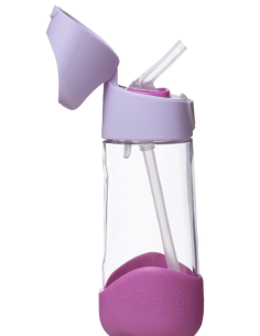 Botella de tritán con pajita 450ml - Sugar Plum