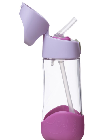 Botella de tritán con pajita 450ml - Sugar Plum