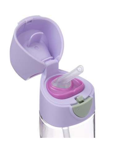 Botella de tritán con pajita 450ml - Sugar Plum