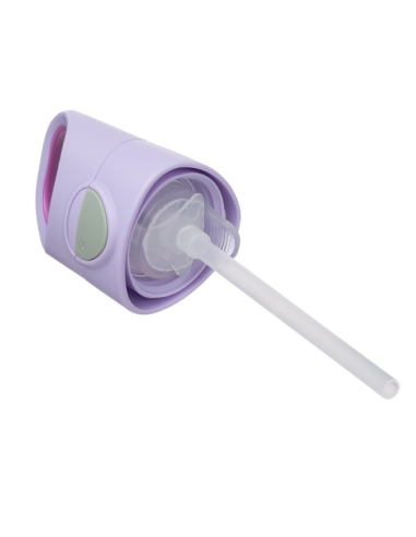 Botella de tritán con pajita 450ml - Sugar Plum