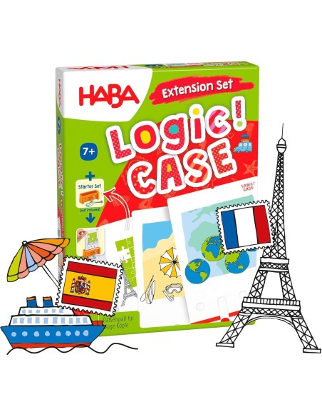 Logic! Case Extension Set Vacaciones & Viajes, Juego de lógica para niños a Partir de 7 años