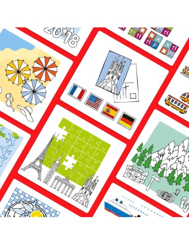 Logic! Case Extension Set Vacaciones & Viajes, Juego de lógica para niños a Partir de 7 años