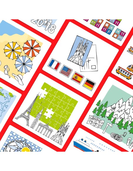 Logic! Case Extension Set Vacaciones & Viajes, Juego de lógica para niños a Partir de 7 años
