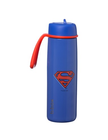 Botella térmica con boquilla plegable y asa 690 ml - Superman