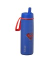 Botella térmica con boquilla plegable y asa 690 ml - Superman