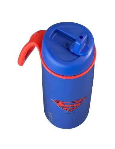Botella térmica con boquilla plegable y asa 690 ml - Superman