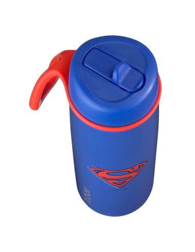 Botella térmica con boquilla plegable y asa 690 ml - Superman