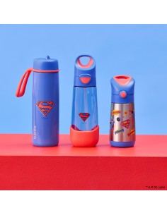 Botella tritan con pajita 600 ml - Superman 2