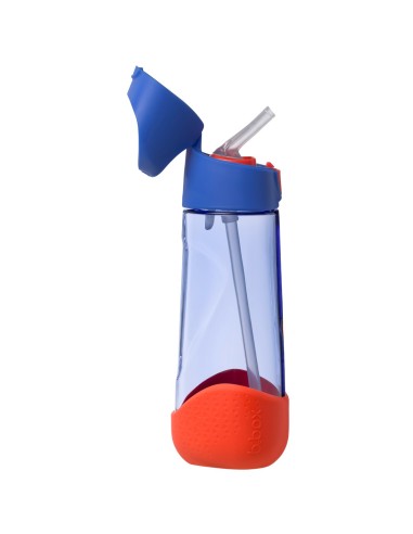 Botella tritan con pajita 600 ml - Superman
