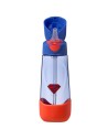 Botella tritan con pajita 600 ml - Superman