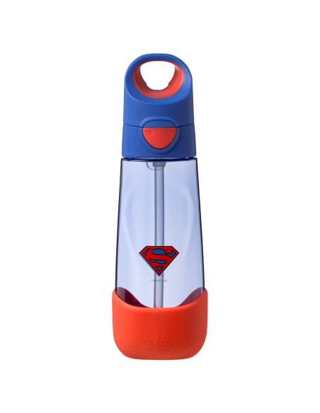 Botella tritan con pajita 600 ml - Superman