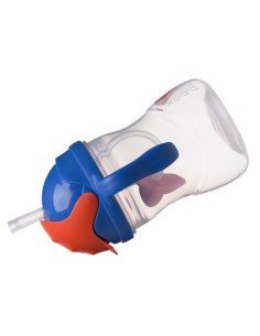 Taza con pajita flexible con pesa - Superman 2
