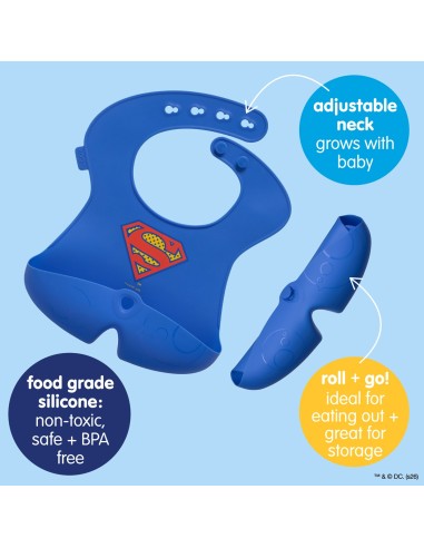 Babero silicona - Superman