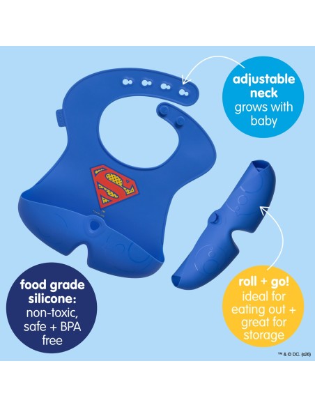 Babero silicona - Superman