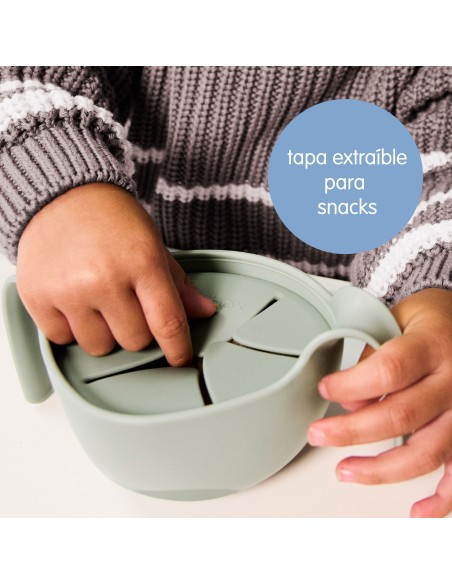 Dispensador merienda 3 en 1 Sip + Snack - Sage