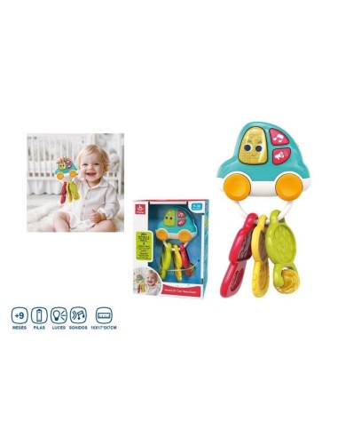 Llaves infantiles con Llavero Coche