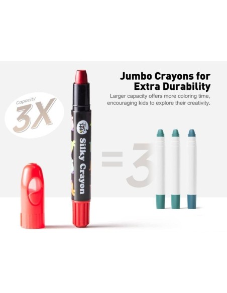 Crayón suave lavable (12 ud.) Jarmelo