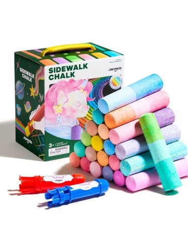 Tizas lavables - RAINBOW (24 ud. + 2 soportes) Jarmelo