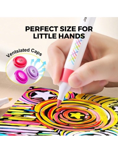 Rotuladores por capas lavables - VIVID COLORED (24 ud.) Jarmelo