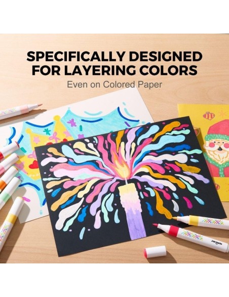 Rotuladores por capas lavables - VIVID COLORED (12 ud.) Jarmelo