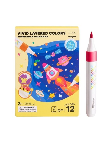 Rotuladores por capas lavables - VIVID COLORED (12 ud.) Jarmelo