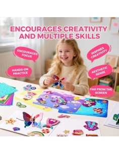Kit creativo 3 en 1 láminas brillantes - FAIRY WORLD 2