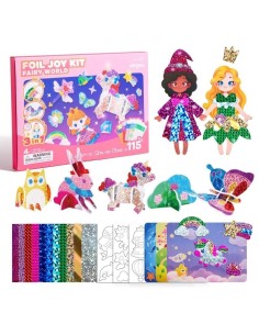 Kit creativo 3 en 1 láminas brillantes - FAIRY WORLD