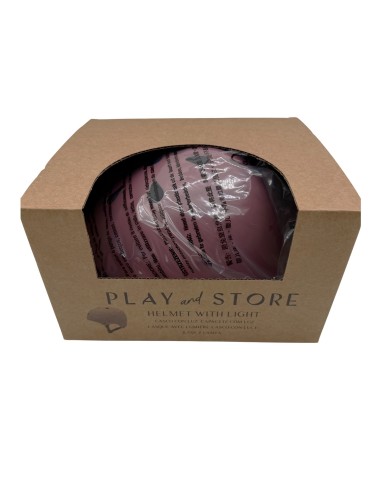 Casco con Luz Play and Store Cherry