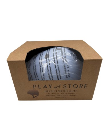 Casco con Luz Play and Store Blue