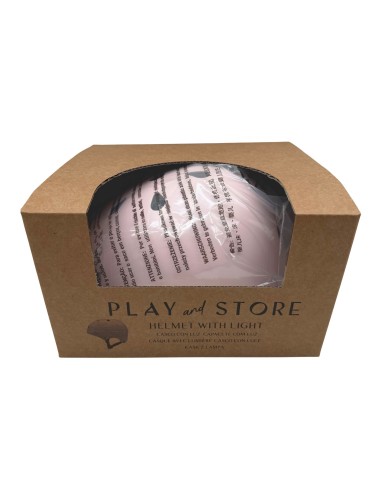 Casco con Luz Play and Store Pink
