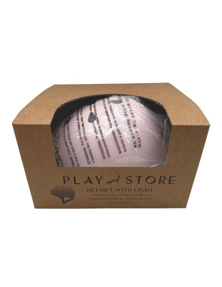 Casco con Luz Play and Store Pink