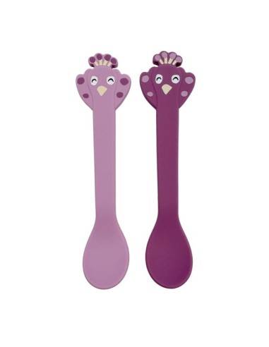 Silicona cucharras 2-pack - Mrs. Pavo Real Trixie