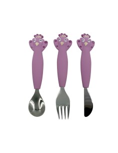 Set 3 Cubiertos Silicona Mrs. Peacock Trixie
