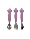 Set 3 Cubiertos Silicona Mrs. Peacock Trixie