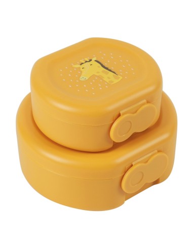 Snack box with clip - 2pcs - Mr. Giraffe Trixie