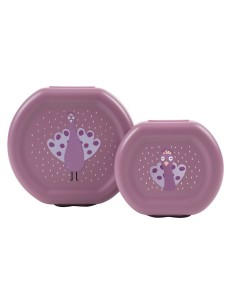 Snack box with clip - 2pcs - Mrs. Peacock Trixie