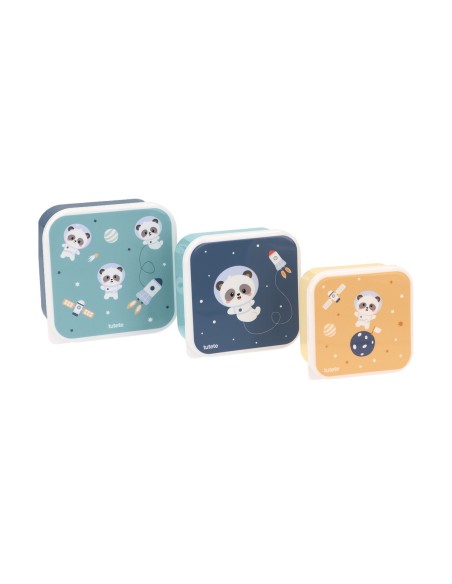 3 Cajas Almuerzo Pandas in Space