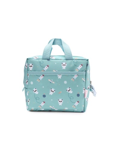 Bolsa Merienda Térmica Panda in Space  Personalizable