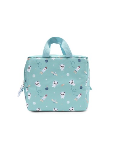 Bolsa Merienda Térmica Panda in Space  Personalizable